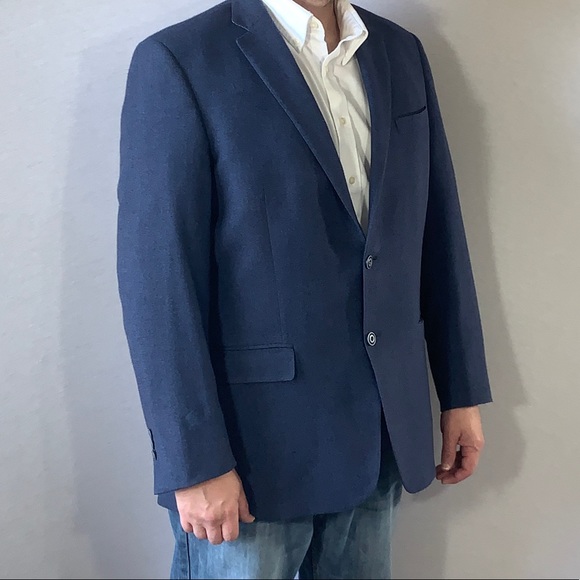 VTG 1960’s Union Made Navy Blue Sport Coat USA - Picture 3 of 15